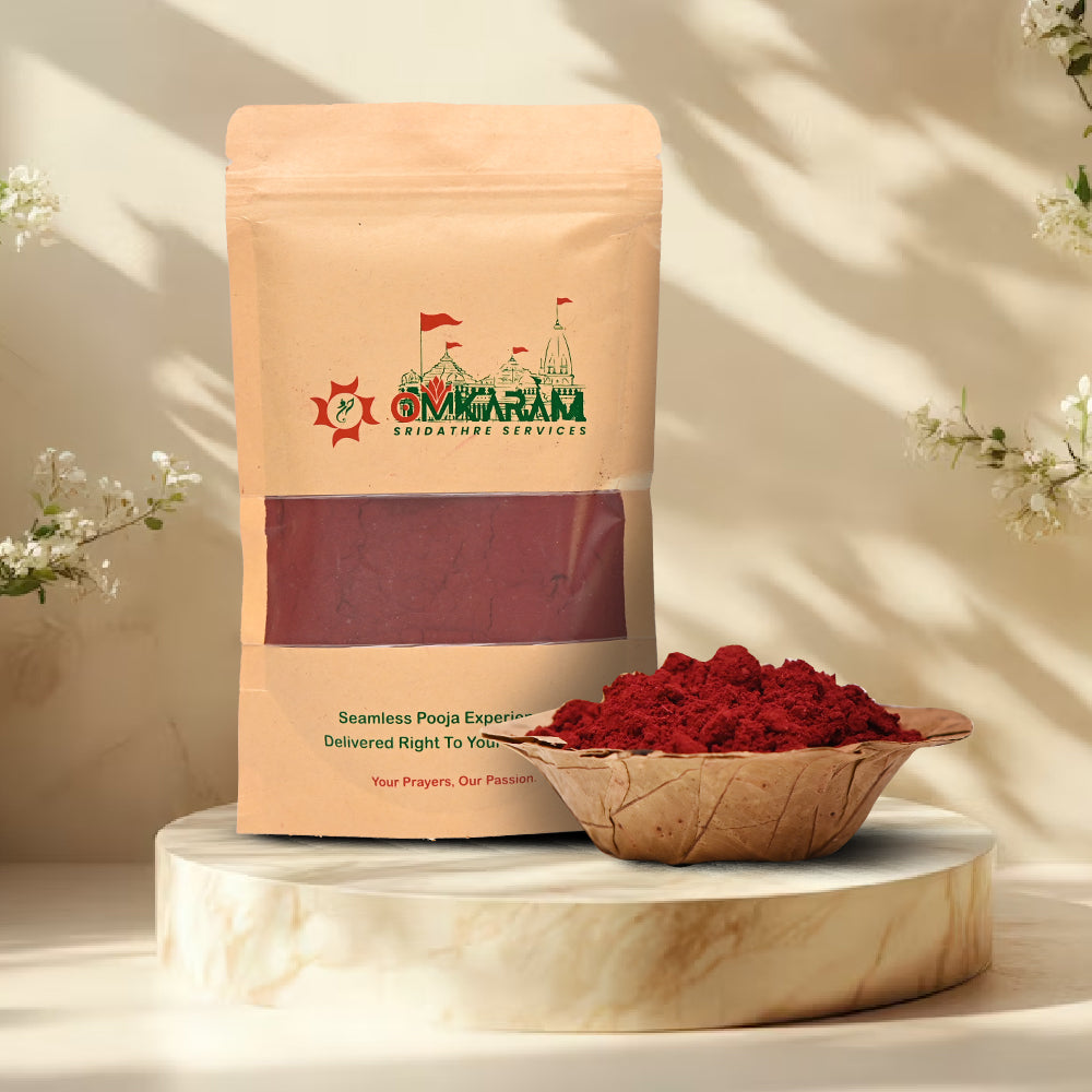 Organic Omkaram Kumkum - Handmade product 100grams